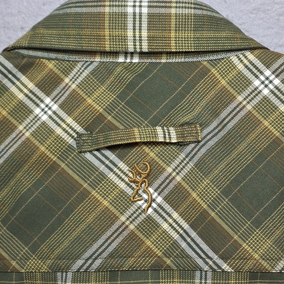 John M Browning Flannel Shirt Mens XL Plaid Gorpcore Hiking Camping Hiker Heavy - Picture 8 of 16